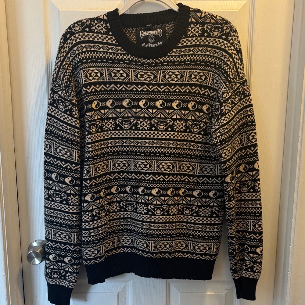 Schott NYC x Greatful Dead Sweater, size M